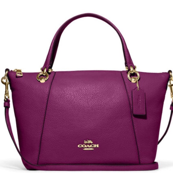 Coach Handbags - Coach Kacey Satchel in Dark Magenta (NWOT)